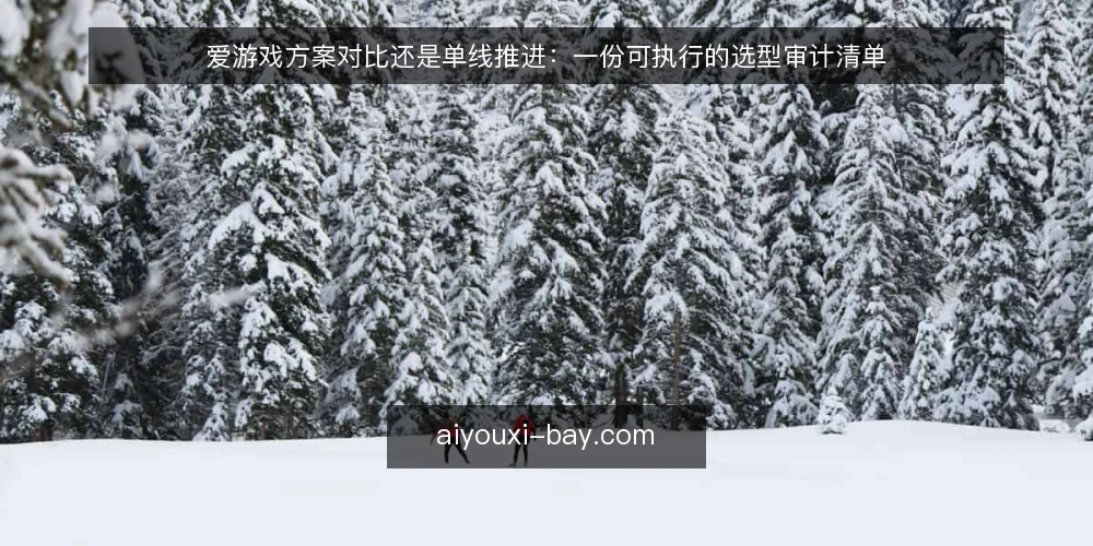 爱游戏方案对比还是单线推进：一份可执行的选型审计清单 — 为什么现在要做一次选型审计 配图